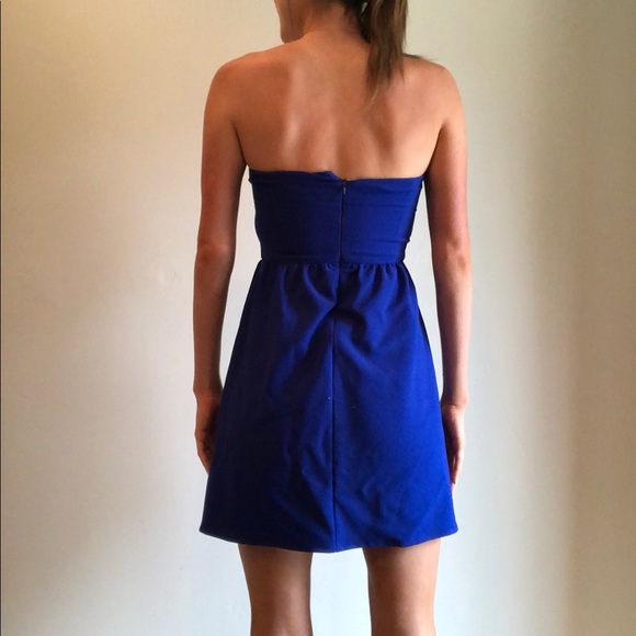 Nordstrom Royal Blue Strapless Cutout Dress - Picture 4 of 5